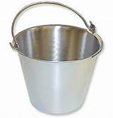 Stainless Steel Milking Bucket With Lid Images