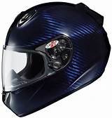 Photos of Blue Carbon Fiber Motorcycle Helmet