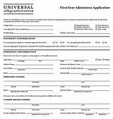 Universal College Application Pdf