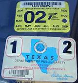 Inspection And Registration Sticker