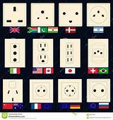 Different Electrical Plugs Around World Photos