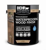Pictures of Behr Semi Transparent Weatherproofing Wood Stain