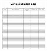 Mileage And Gas Log