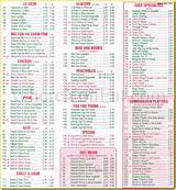 Chinese Restaurant Menu Items Pictures