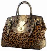 Leopard Leather Handbag Photos