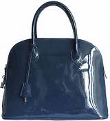 Photos of Navy Patent Leather Purse