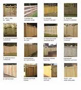 Photos of Wood Fencing Types