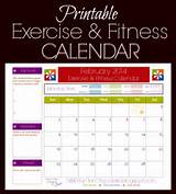 Exercise Routine Calendar Photos