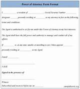 Sample General Power Of Attorney Format Pictures