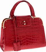 Yves Saint Laurent Red Handbag Photos