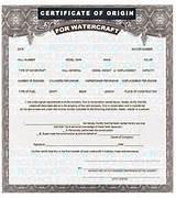 Boat Builders Certificate Of Origin Photos