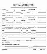 Rental Credit Application Form Pictures