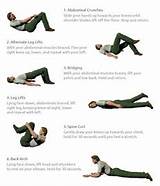 Photos of Core Muscle Exercises Handout