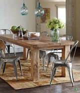 Wood Table With Metal Chairs Photos
