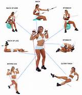 Pictures of Exercise Routine Using Resistance Bands
