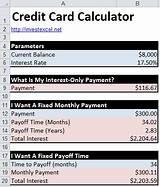 Credit Card Payment Calculator Pictures