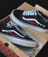 Vans With Flower Embroidery Pictures