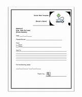 Images of Blank Doctors Note Template