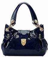 Navy Patent Leather Handbag Pictures