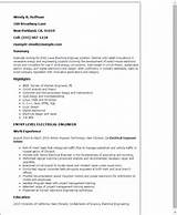 Electrical Engineer Resume Examples Photos