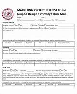 Photos of Marketing Project Request Form Template