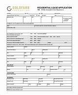 Free Lease Application Residential