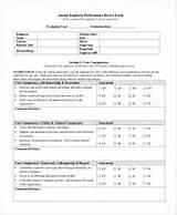 Pictures of Job Performance Review Form
