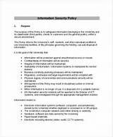 Photos of Security Policy Document