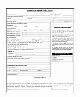 Free Commercial Lease Application Form