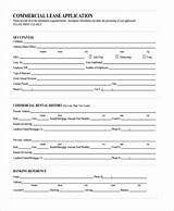 Free Commercial Lease Application Form Images