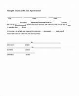Standard Loan Contract Pictures