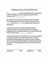 Images of Employee Payroll Advance Agreement