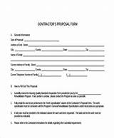 Photos of Contractor Proposal Template Free