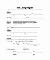 Photos of Shift Trade Request Form