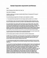Sample Severance Agreement And Release Of Claims