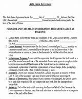 Photos of Auto Lease Contract Form