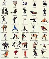 Different Martial Arts