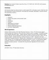 Pictures of Insurance Agent Resume