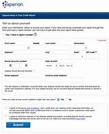 Pictures of Credit Report Dispute Form Online