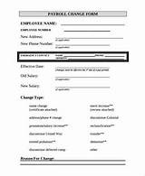 Images of Employee Payroll Change Form Template