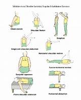 Images of Rotator Cuff Physical Therapy Exercises