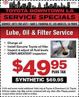 Toyota Service Specials Coupons Images