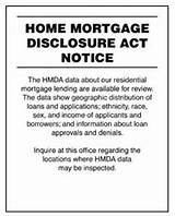 Home Mortgage Disclosure Act Notice Photos