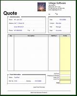 Formal Quote Template