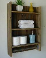 Bathroom Towel Shelf Wood