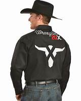 Images of Justin Boots Logo Western Shirts