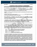 Images of Example Contracts For Contractors