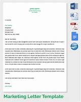 Marketing Letter Template Free