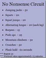 List Of Circuit Training Exercises