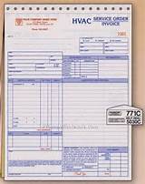 Hvac Service Order Invoice Pictures